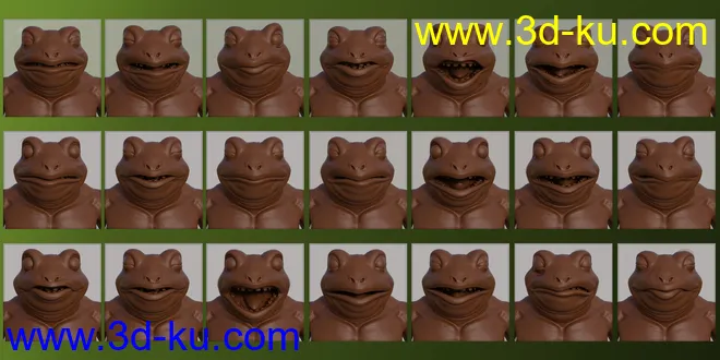 Variety Poses for Bullwarg HD and Genesis 8 Male模型的图片7