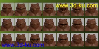 3D打印模型Variety Poses for Bullwarg HD and Genesis 8 Male的图片