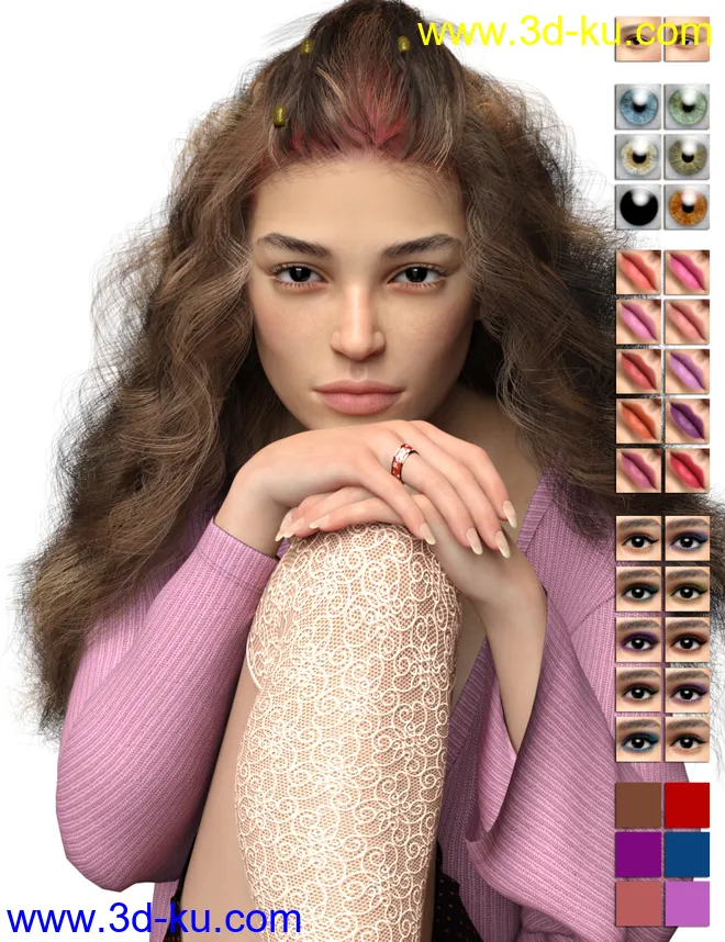 Veronique HD for Genesis 8 Female模型的图片7