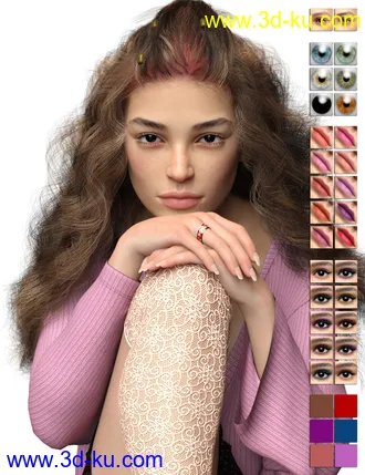 3D打印模型Veronique HD for Genesis 8 Female的图片