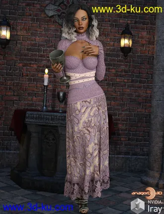 3D打印模型VERSUS - Scarlett dForce Dress and Cincher的图片