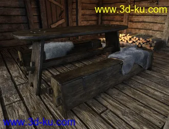 3D打印模型Viking Longhouse Vignette的图片