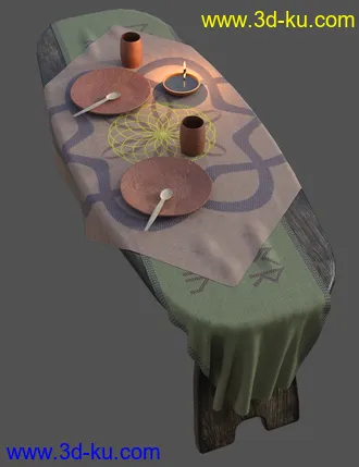 3D打印模型Viking Longhouse Vignette的图片
