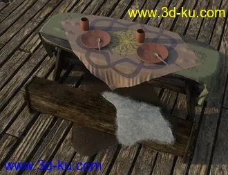 3D打印模型Viking Longhouse Vignette的图片