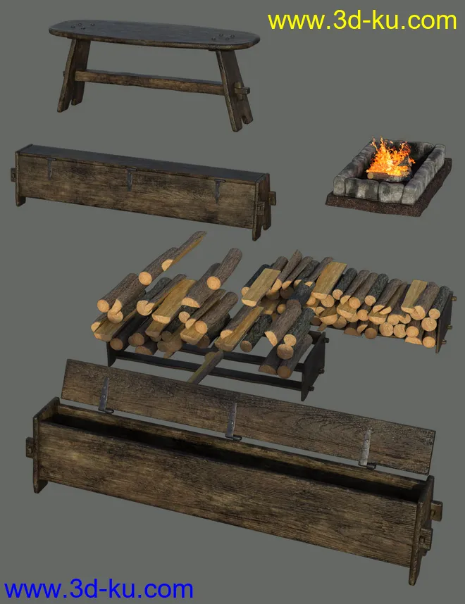 Viking Longhouse Vignette模型的图片8