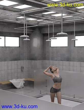 3D打印模型Vintage Changing Room and Props的图片