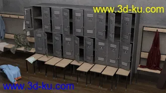 3D打印模型Vintage Changing Room and Props的图片