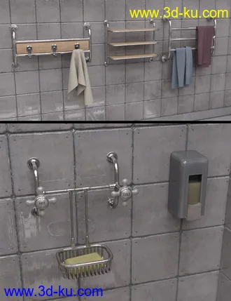 Vintage Changing Room and Props模型的图片10