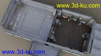 3D打印模型Vintage Changing Room and Props的图片