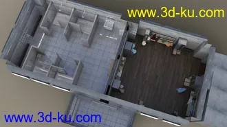 3D打印模型Vintage Changing Room and Props的图片