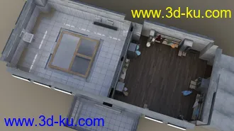 3D打印模型Vintage Changing Room and Props的图片