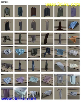 3D打印模型Vintage Changing Room and Props的图片