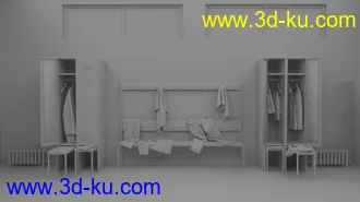 Vintage Changing Room and Props模型的图片22