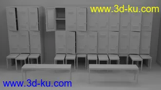 3D打印模型Vintage Changing Room and Props的图片