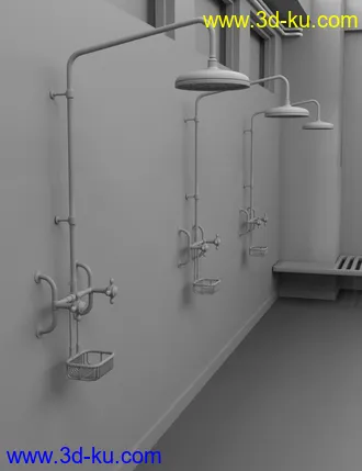 3D打印模型Vintage Changing Room and Props的图片