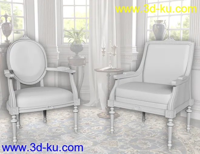 Vintage Furniture Iray模型的图片7