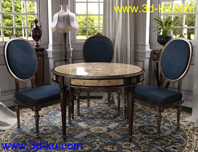 Vintage Furniture Iray模型的图片8