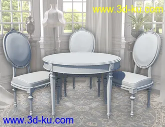 3D打印模型Vintage Furniture Iray的图片
