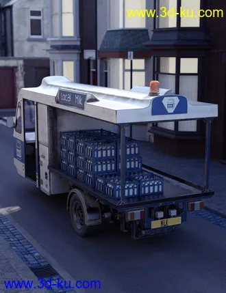 3D打印模型Vintage Milk Float的图片