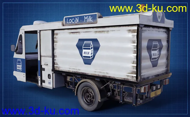 Vintage Milk Float模型的图片7