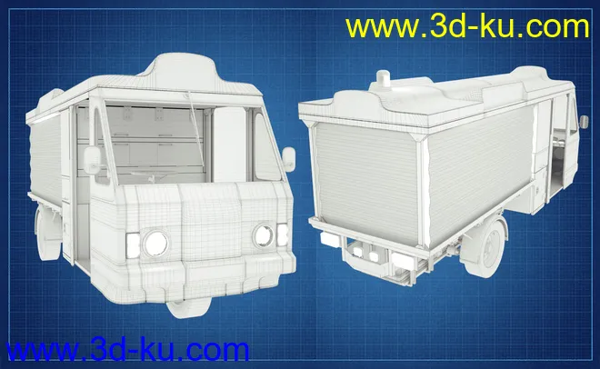 Vintage Milk Float模型的图片10