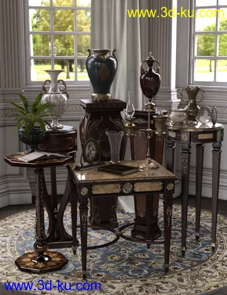 3D打印模型Vintage Stands and Tables的图片