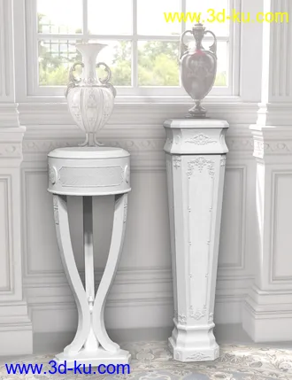 3D打印模型Vintage Stands and Tables的图片