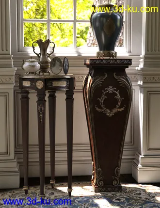 3D打印模型Vintage Stands and Tables的图片