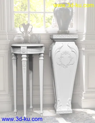 3D打印模型Vintage Stands and Tables的图片