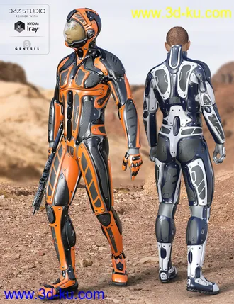 3D打印模型Viper Suit for Genesis 3 Male(s)的图片
