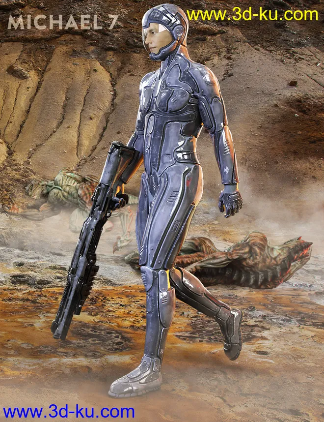 Viper Suit for Genesis 3 Male(s)模型的图片2