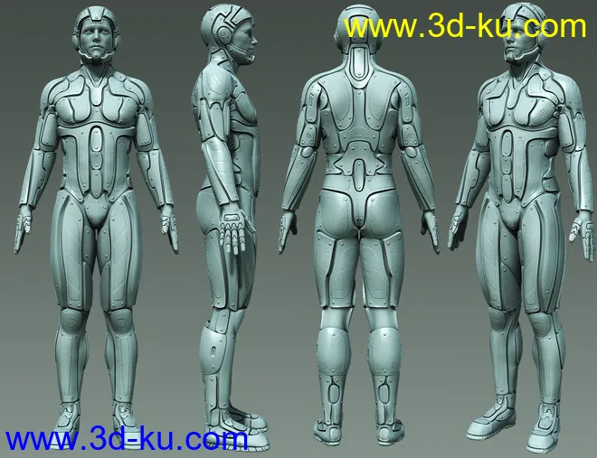 Viper Suit for Genesis 3 Male(s)模型的图片4