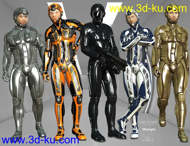 Viper Suit for Genesis 3 Male(s)模型的图片7