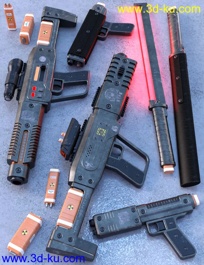 VIPER-420 Energy Rifle Set模型的图片1