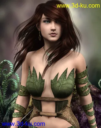 3D打印模型Virginia Hair for Genesis 8 Female(s)的图片