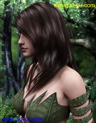 3D打印模型Virginia Hair for Genesis 8 Female(s)的图片