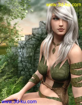 3D打印模型Virginia Hair for Genesis 8 Female(s)的图片