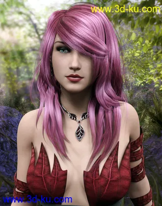 3D打印模型Virginia Hair for Genesis 8 Female(s)的图片