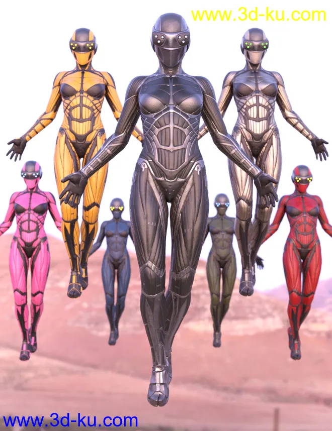 Vitruvian Exosuit for Genesis 8 Female(s)模型的图片2