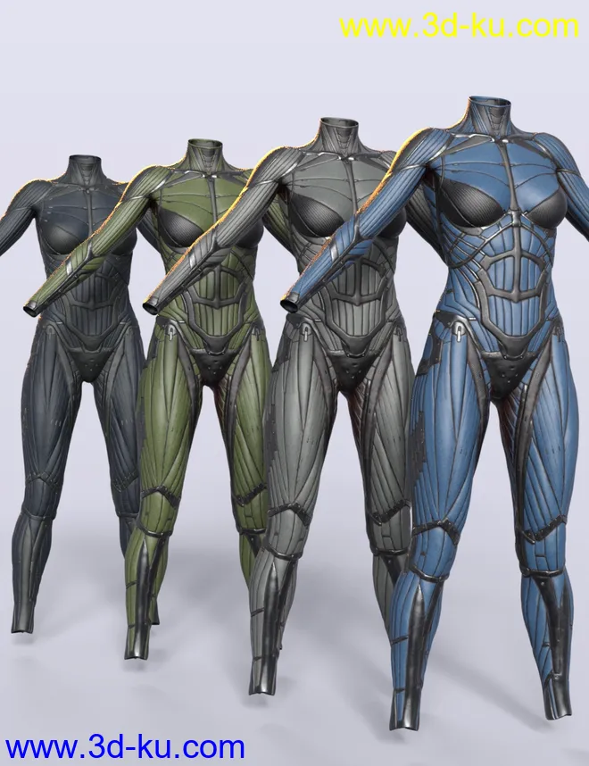 Vitruvian Exosuit for Genesis 8 Female(s)模型的图片4