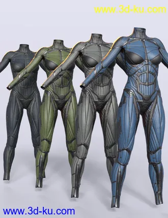 3D打印模型Vitruvian Exosuit for Genesis 8 Female(s)的图片
