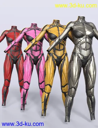 3D打印模型Vitruvian Exosuit for Genesis 8 Female(s)的图片