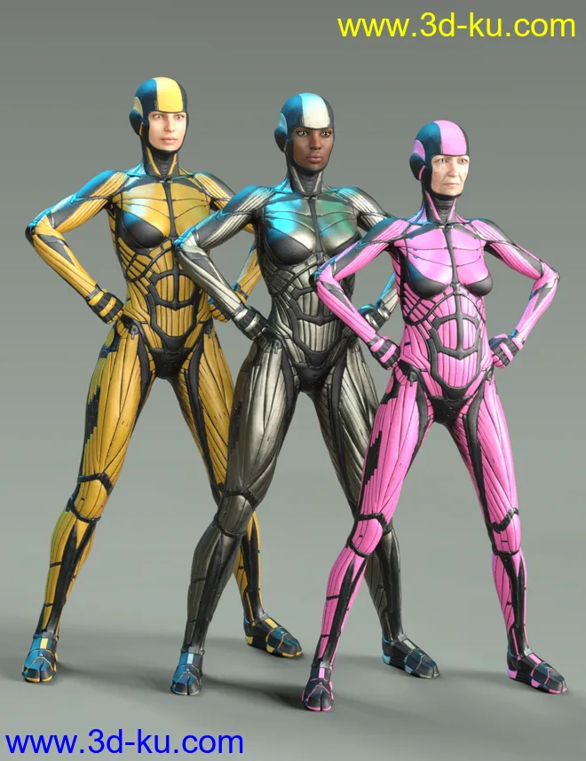 Vitruvian Exosuit for Genesis 8 Female(s)模型的图片6