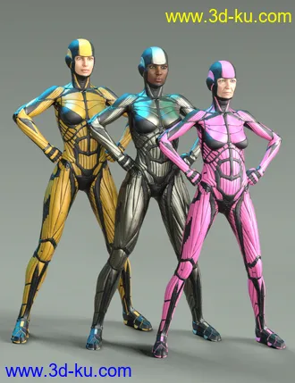 3D打印模型Vitruvian Exosuit for Genesis 8 Female(s)的图片
