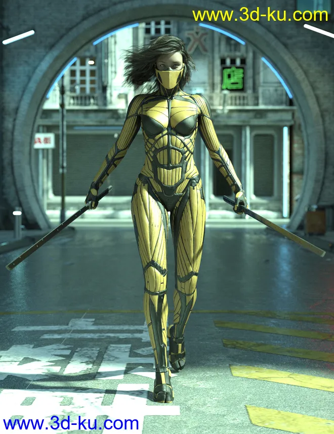 Vitruvian Exosuit for Genesis 8 Female(s)模型的图片10