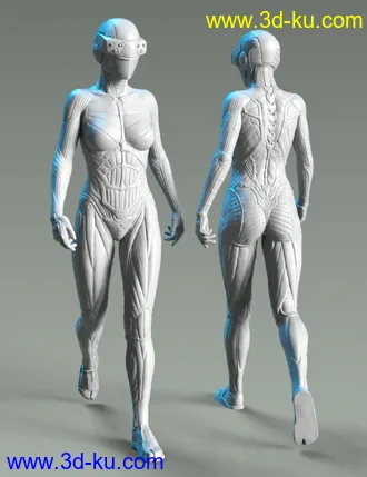 3D打印模型Vitruvian Exosuit for Genesis 8 Female(s)的图片