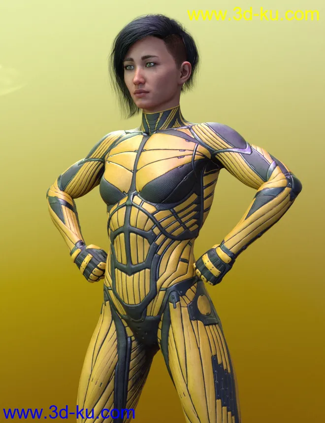 Vitruvian Exosuit for Genesis 8 Female(s)模型的图片15