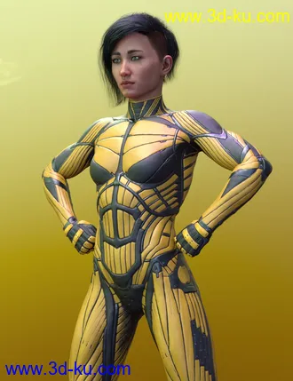 3D打印模型Vitruvian Exosuit for Genesis 8 Female(s)的图片