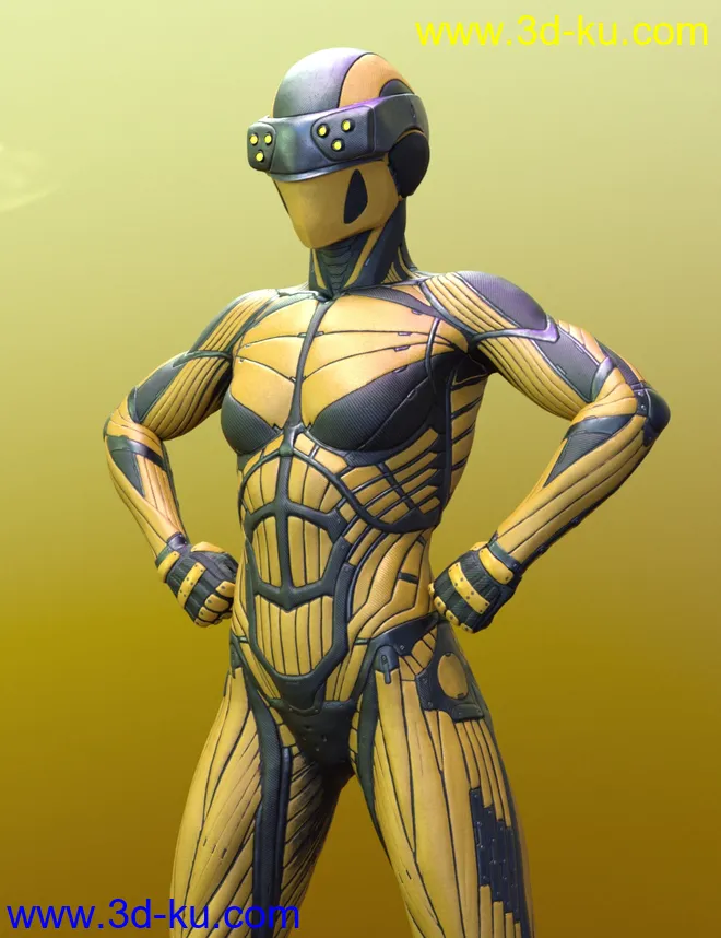 Vitruvian Exosuit for Genesis 8 Female(s)模型的图片16