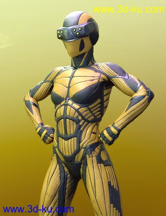3D打印模型Vitruvian Exosuit for Genesis 8 Female(s)的图片